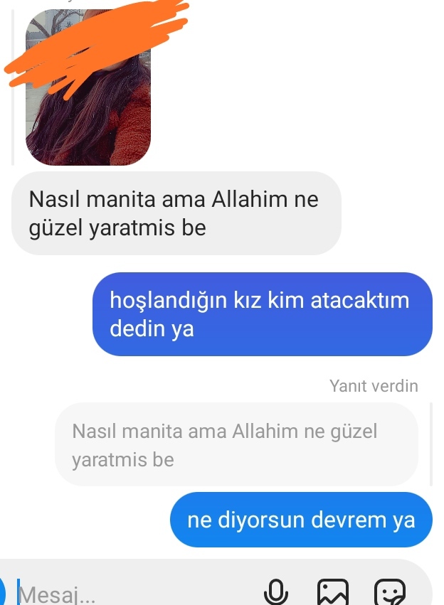 Konuştuğum bir arkadaşım var askerdi bana abla diyordu kandil mesajı attım cevabı farklı oldu?