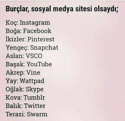 Burçlar sosyal medya sitesi olsaydı! Burcunuza göre siz hangi sosyal medya sitesi olurdunuz?