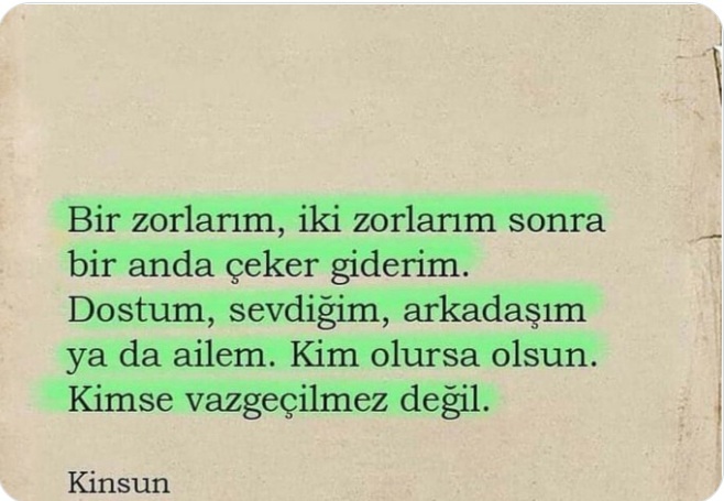 Bana göre Kimse vazgeçilmez değildir? Sizce doğru mu?