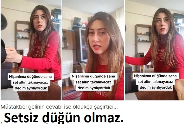 Gelin, kiralık altın seti takılmasına isyan etti! Düğünde damat kiralık set taksaydı kabul eder miydiniz?