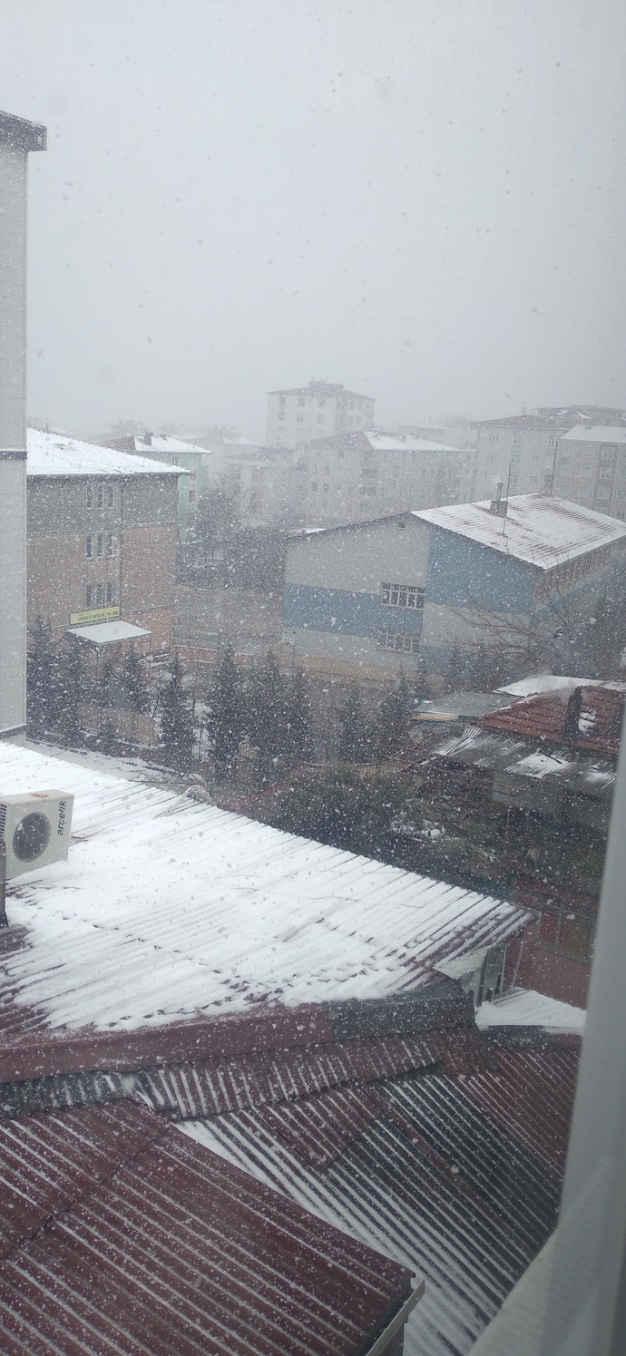 Kar var mı sizin orada?