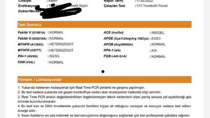 Arkadaşlar eşimin tıbbi genetik sonuçlarında heterozigot varyantı çıktı konu hakkında bilgisi olan yardımcı olabilir mi?