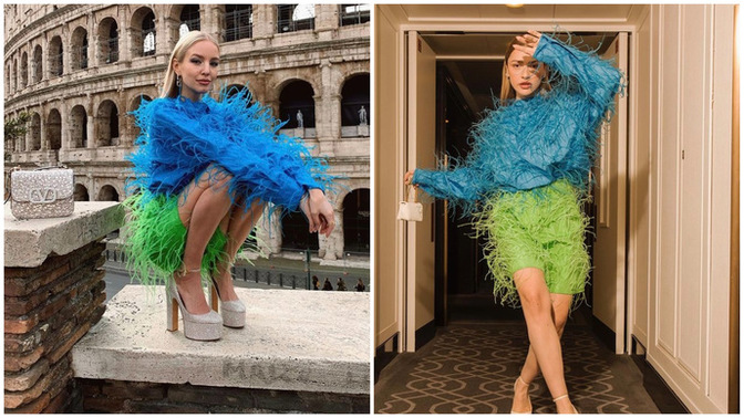 Tarafını seç! 🔥 Valentino takım Hadise’ye mi daha çok yakışmış Leonie’ye mi?