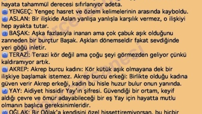 Peki senin burcun için ne yapmalıyız?