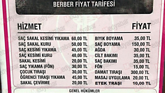 Saç tıraşına zam geliyor! Berberinize tıraş için kaç lira ödüyorsunuz?