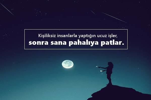 Ve kişiliksiz-ucuz insanlarla vaktimizi harcamamız sonucunda mutlaka pişmanlık duyarız. 😑