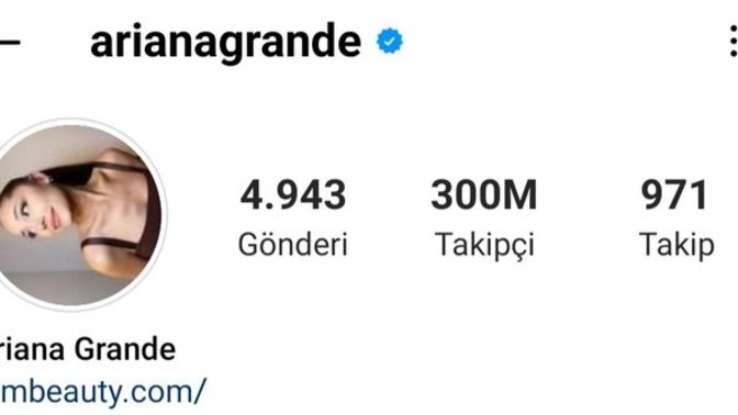 Ariana Grande Instagram'da 300 milyon takipçiye ulaştı! Ünlüleri Instagram'dan takip ediyor musunuz?