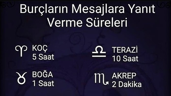 Burçların mesajlara yanıt verme süreleri! Seninki kaç?