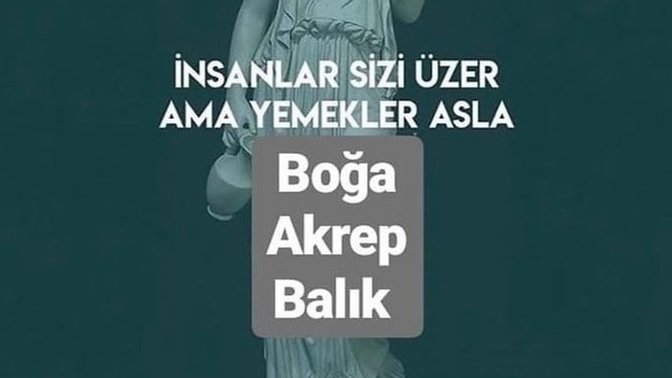 İnsanlar sizi üzer ama yemekler asla! Bu söze katılıyor musunuz?