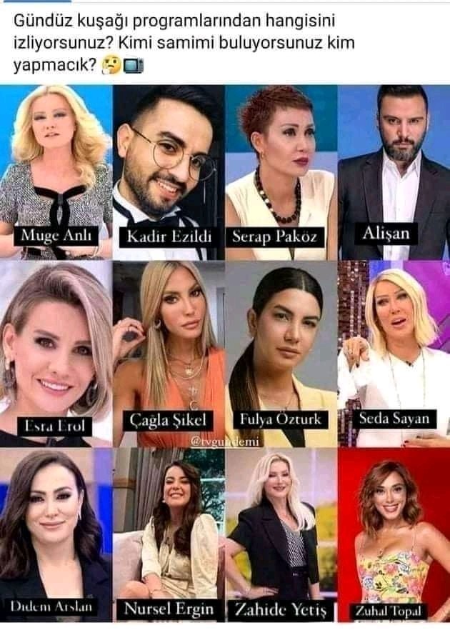 Gündüz kuşağı programlarından hangisini izliyorsunuz?