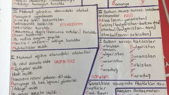 Sınavlara not hazırlayan mıydınız, not dilenen mi?