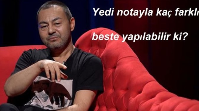 Serdar Ortaç "Topu topu yedi nota var, kaç farklı beste yapılabilir ki" dedi! Sizce haklı mı?