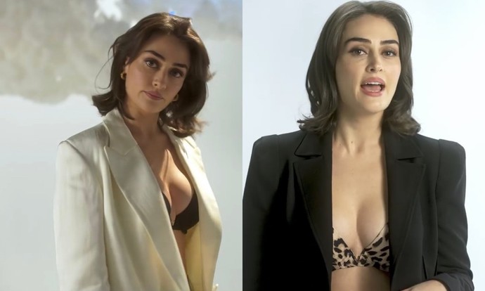 Victorias Secret reklamında sütyen üstüne ceket giyen Esra Bilgiç sizce de çok komik olmamış mı😂?