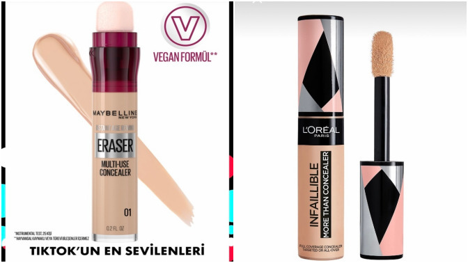 Maybelline Anti-age kapatıcı & Maybelline Infaillible kapatıcı mı?