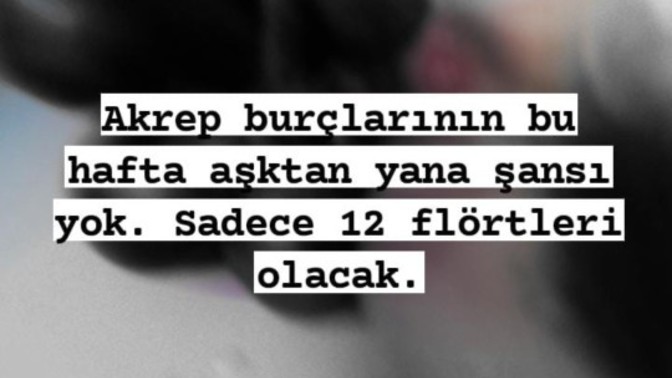 Sizce bu hafta aşktan yana şansınız olacak mı?