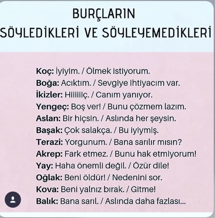 Burcuna göre söylediğin ama söyleyemediğin şeyler nedir?