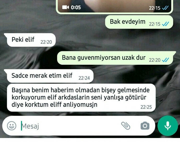 Henüz sevgilim olmadan bukadar karışması korkutucu değil mi?