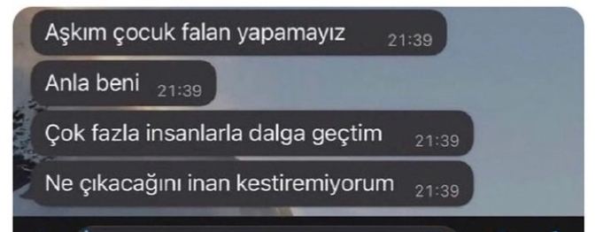 Kınadığınız herhangi bir şey başınıza geldi mi?