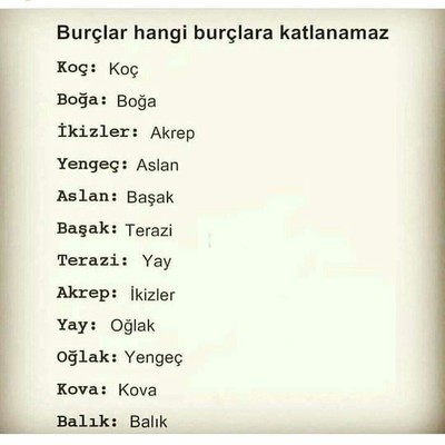 Burcuna göre hangi burca katlanamazsın?