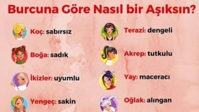 Burcuna göre nasıl bir aşıksın?
