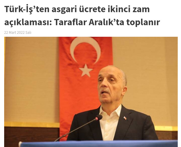 Türk-İşten asgari ücrete ikinci zam açıklaması: Taraflar Aralıkta toplanır. Böyle bir sendikaya nasıl üye kalınıyor?