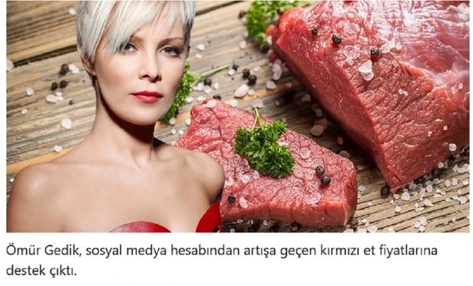 Ömür Gedik: Kırmızı et daha da pahalansın ki hayvanlar kurtulsun dedi! Sizce kurtulabilirler mi?
