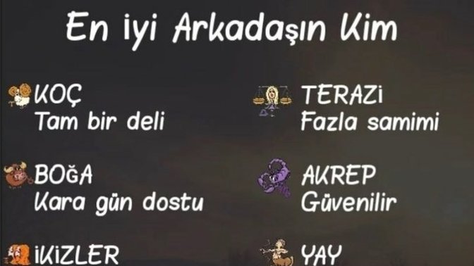 En iyi arkadaşınız nasıl biri?