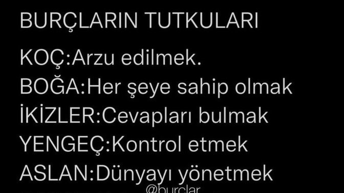 Burçların tutkuları neler?