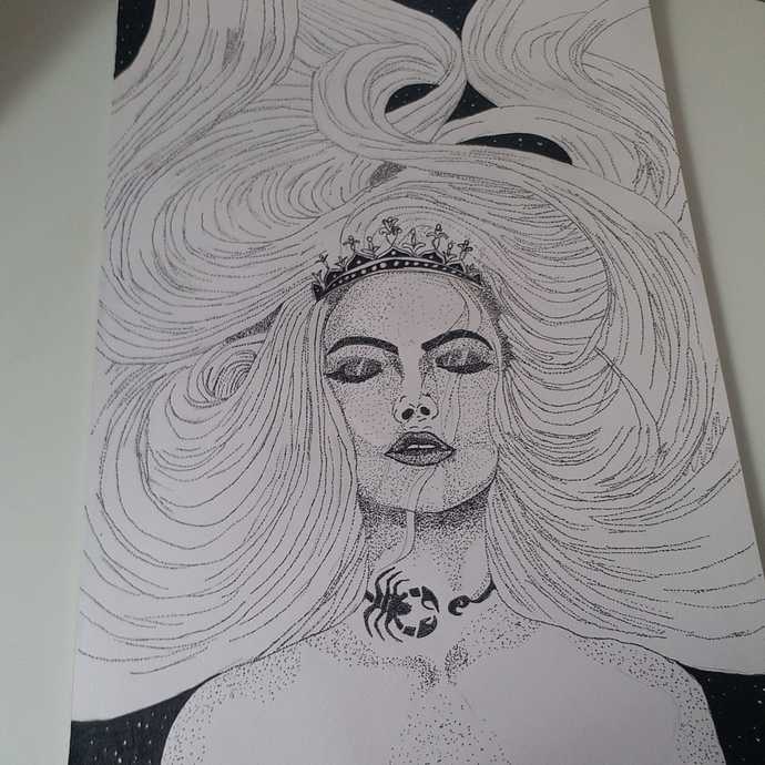 Çizimim nasıl, sizce bende iş var mı🎨💎?