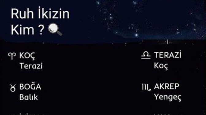 Burcuna göre ruh ikizin hangi burç?