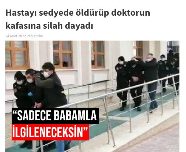 Sedyede hastayı öldürüp doktorun kafasına silah dayadı! Nasıl bir ülke olduk?