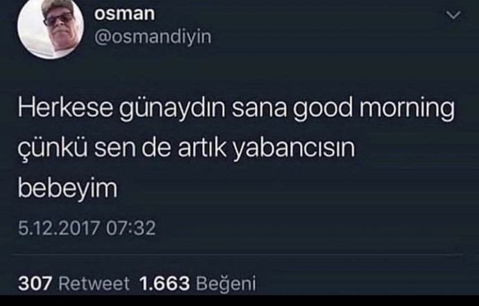 Günaydınn mesajı aldınız mı bu sabah?