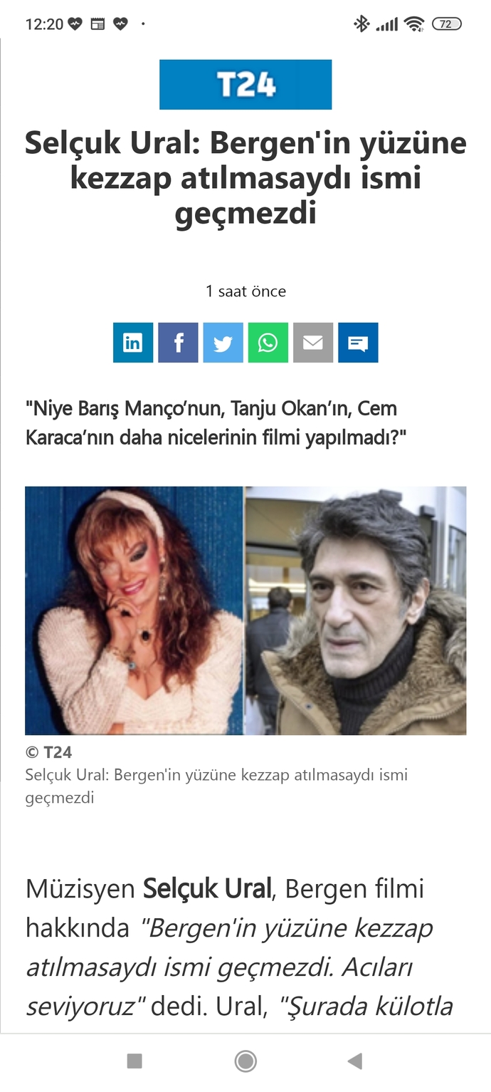 Selçuk Ural Bergenin yüzüne kezzap atılmasaydı ismi geçmezdi. Sizce haklı mı?