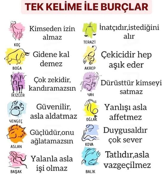 Burcunuzu tek kelimeyle özetleseydiniz, bu ne olurdu?