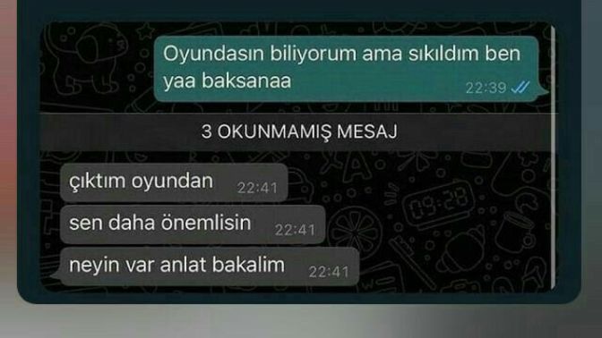 Oyununu bırakıp yazan erkek gerçekten seviyor mudur?