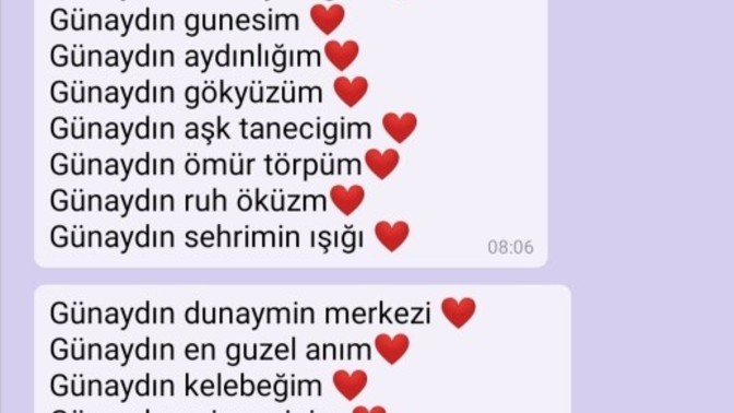 Sevgiliniz/ Eşiniz size nasıl hitap eder?