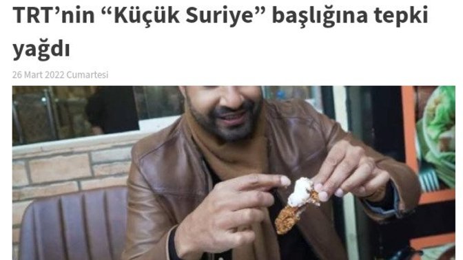 TRT’nin “Küçük Suriye” başlığı hakkında siz ne düşünüyorsunuz?