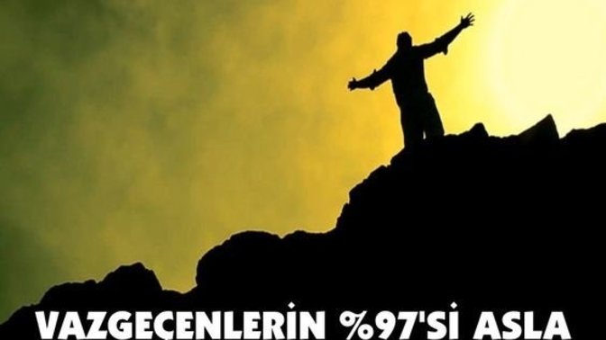 Nelerden vazgeçtiniz?