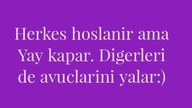 Burcuna ait komik sözler var mı?