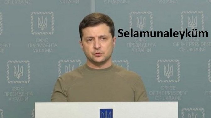 Zelenskiy "Esselamunaleyküm ve rahmetullah" dedi. Bununla ülkesindeki Müslümanları kazanabilir mi?