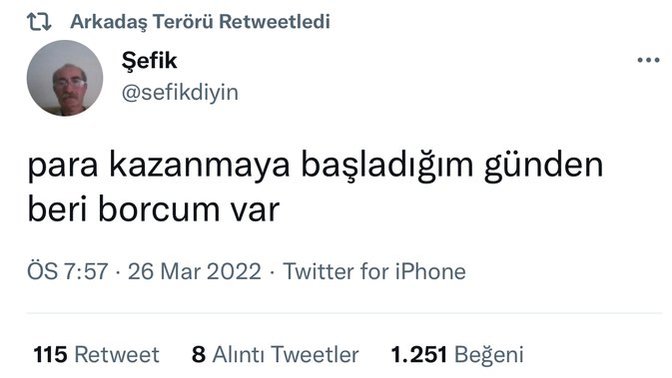 Ne zamandan beri borcun var?