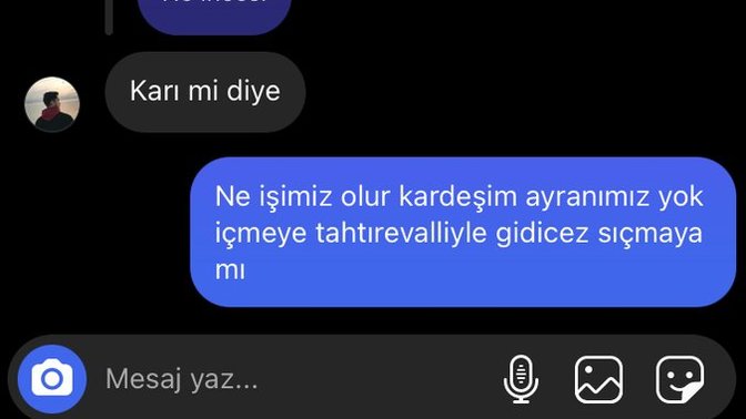 En son gelen mesajda ne yazıyordu?