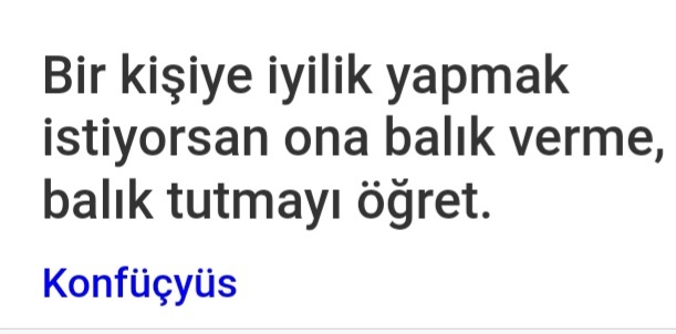 Ona balık verme balık tutmayı öğret‼️ Peki anlık mutluluk vermek yerine ona mutlu olmayı öğretsek nasıl olur❓?