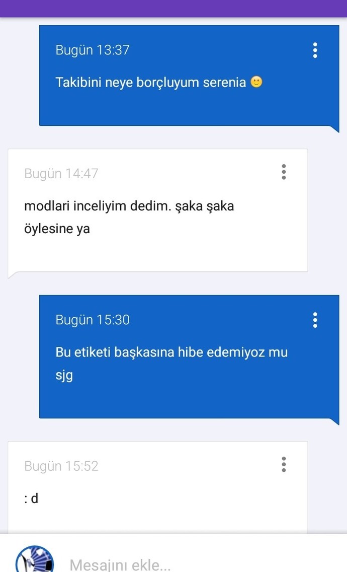 Size dm’den yürüyen birine cevap vermeniz için, nasıl bir mesaj atması gerekir?