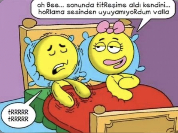 Uyurken horlayan bir sevgili ya da eşe dayanabilir misiniz?