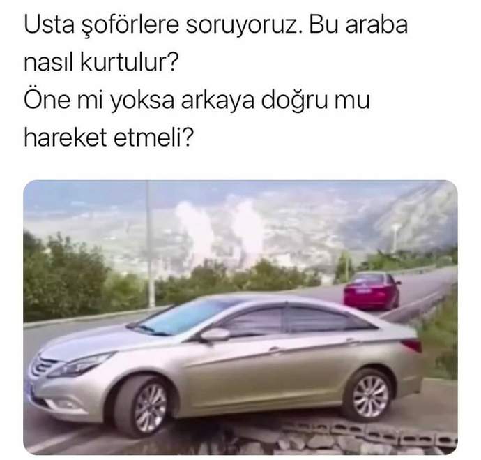 Bu araba yerinden nasıl kurtulur?