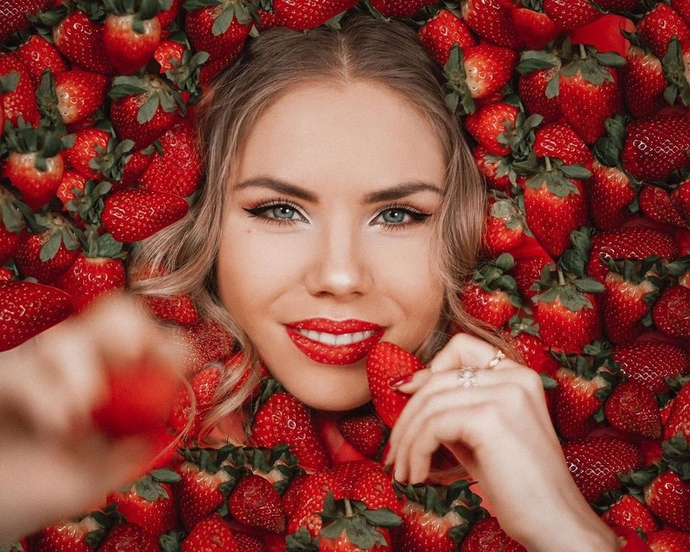 Ya da çilek güzeli 🍓
