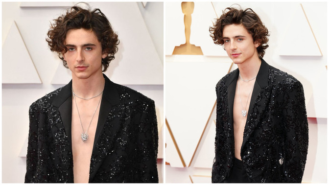 Timothée Chalamet Oscar Ödül Töreni’nde kombiniyle ateş etmiyor mu🔫?