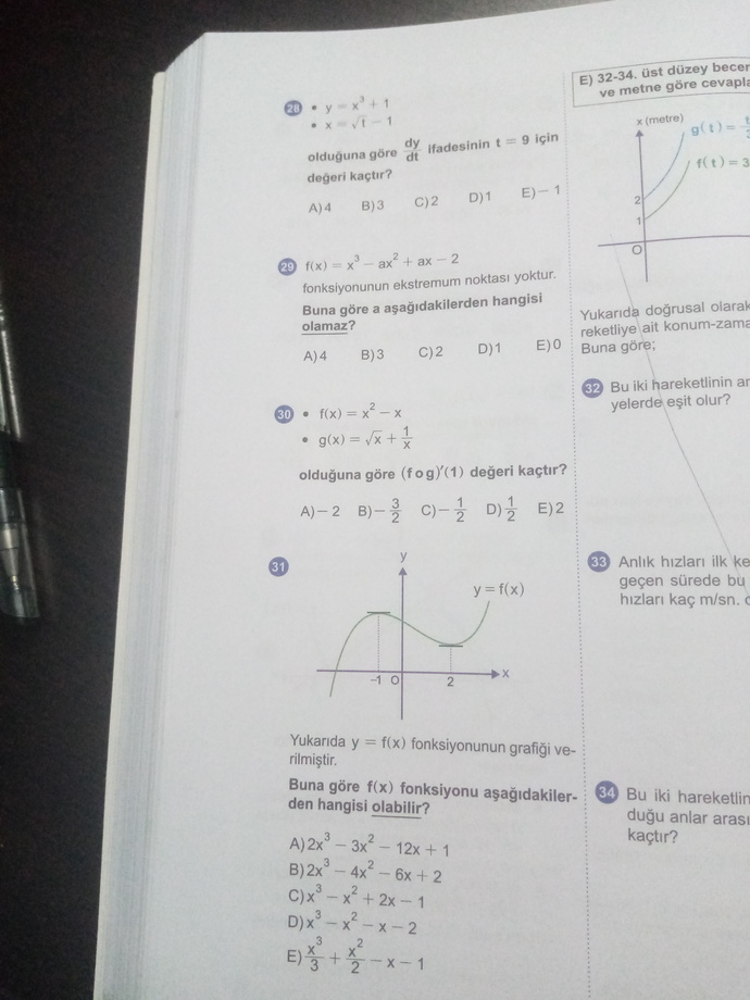 12. Sınıf matematik sınavı sorularım için bişey danışmam lazım?