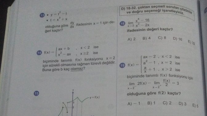 12. Sınıf matematik sınavı sorularım için bişey danışmam lazım?